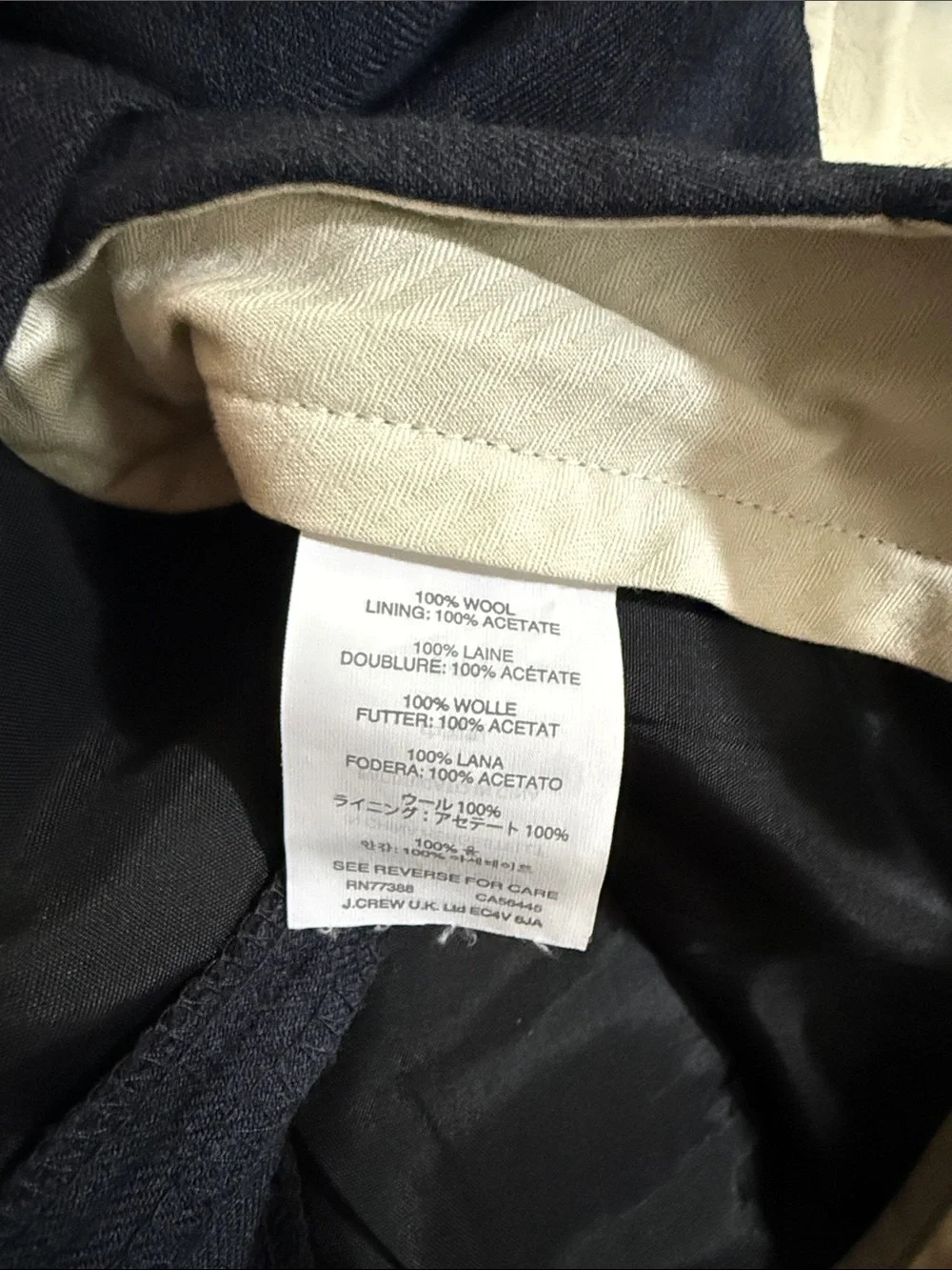 J.Crew Wool Flannel Pants